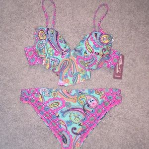 New: Arizona Jean Push up Paisley Bikini!